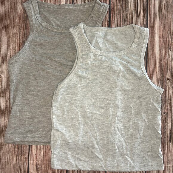 2Pcs Kids Round Neck Tank Tops - Picture 1 of 6